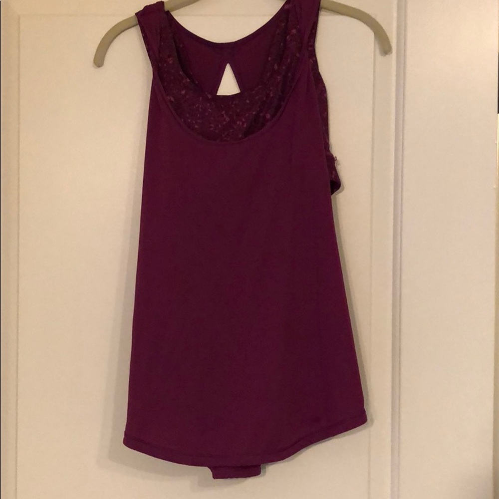 Lululemon work out top with bra inside